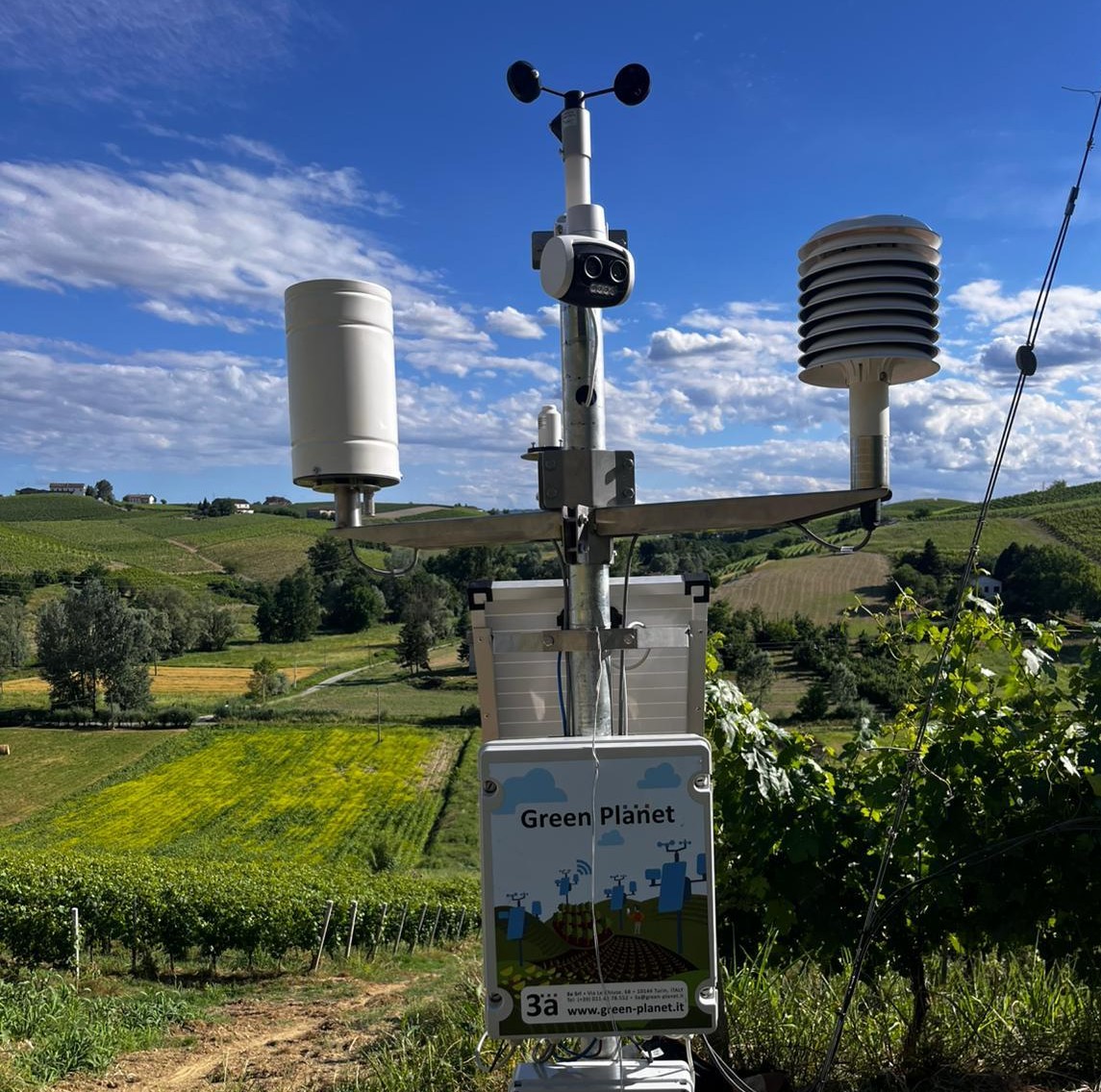 Sensori meteorologici e telecamera AI dell'unità di campo Sentinel